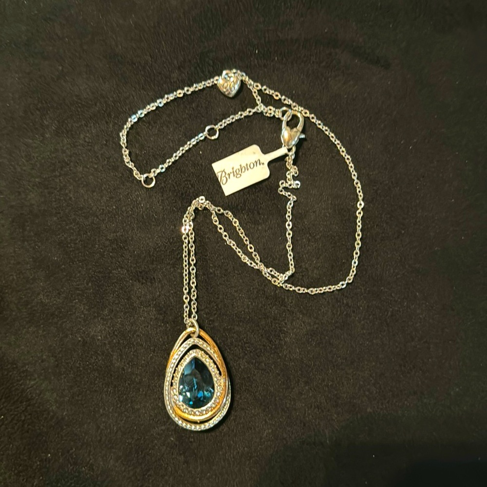 Brighton Neptunes Rings Blue gem necklace.